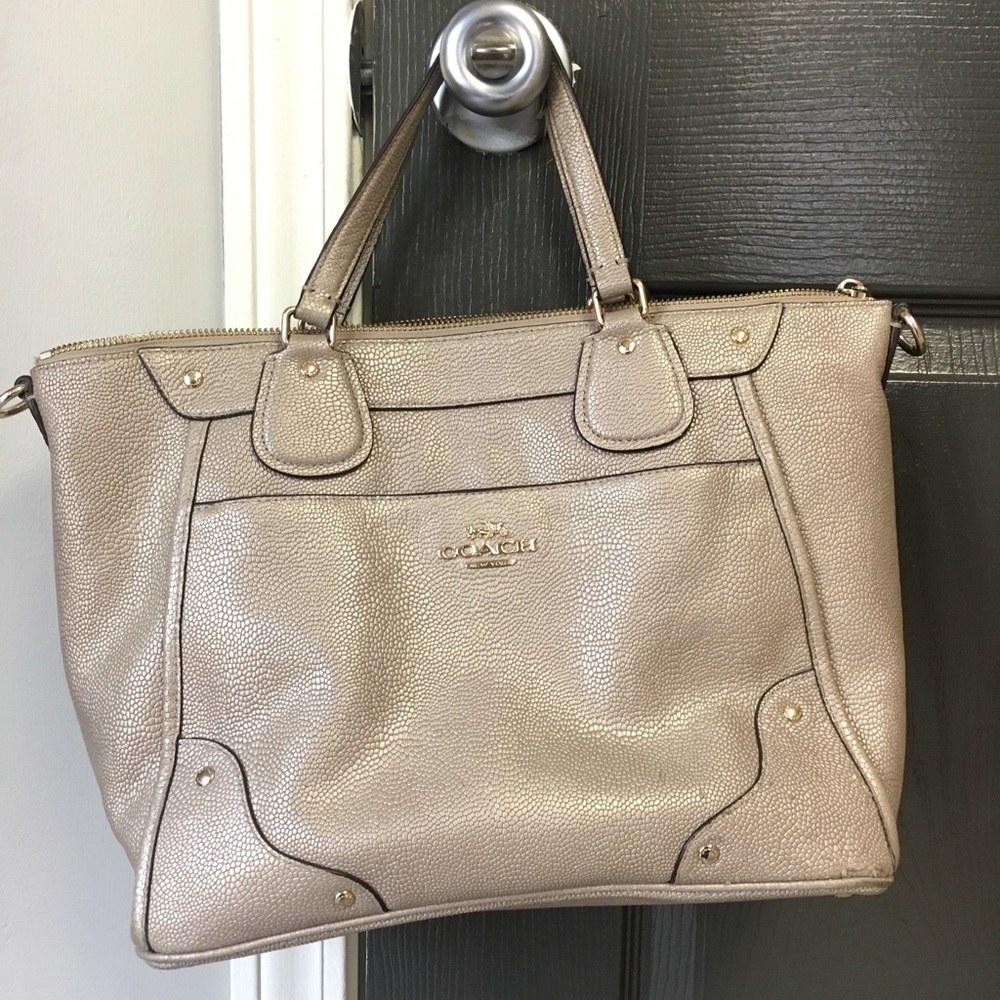 Coach Pale Gold Satchel/Tote